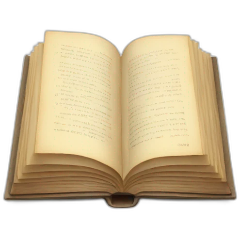 A opened book with page maker emoji