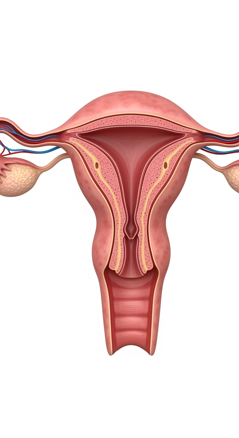UTERO UMANO ANATOMICO 4K, SFONDO BIANCO emoji