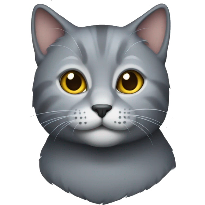 Grey cat emoji