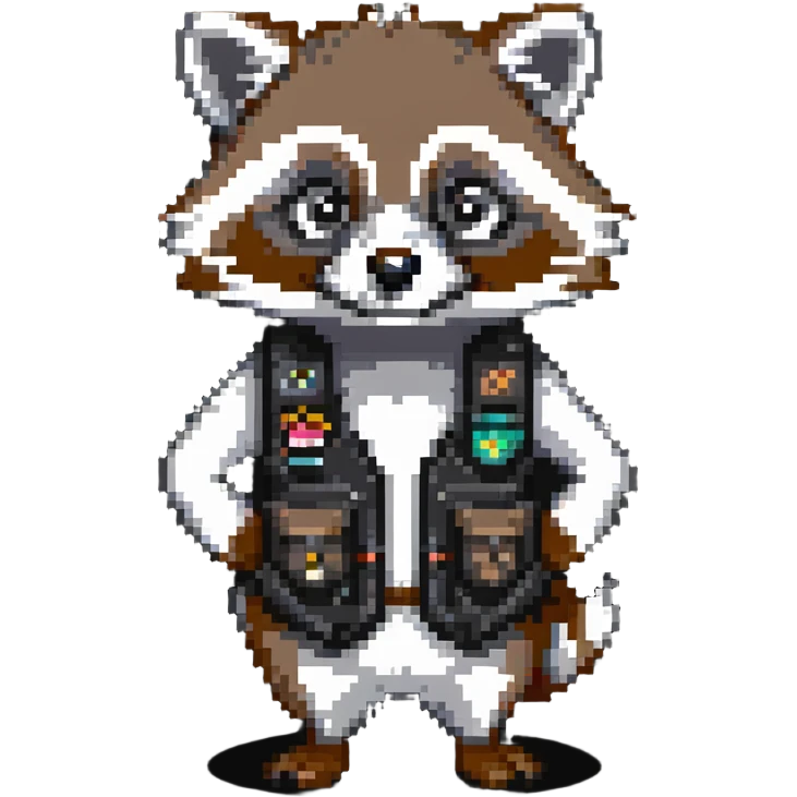 Spiffo raccoon mascot from Project Zomboid emoji