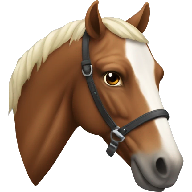 Man with horse head emoji