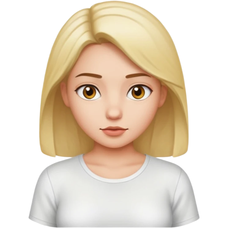 Девушка с торчащими сосками emoji