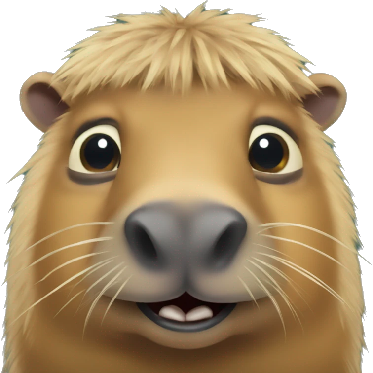 Capybara encima de un cocodrilo  emoji