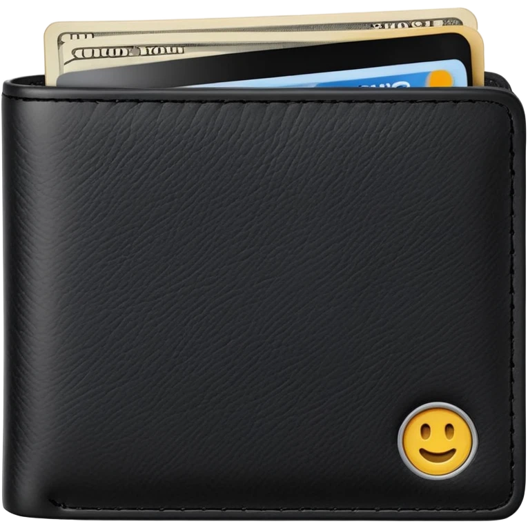 black leather wallet emoji