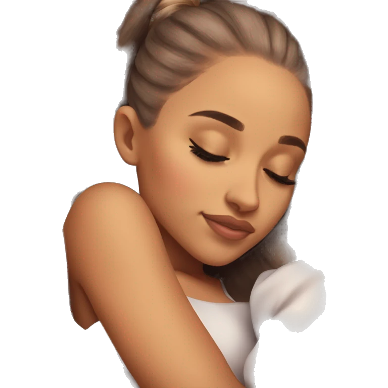 Ariana Grande sleeping emoji