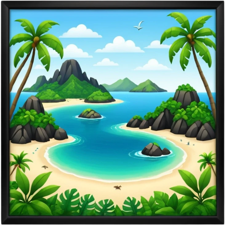Travel to the islands emoji