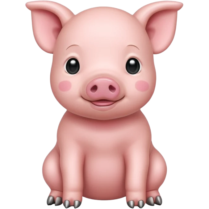 full body of baby pig emoji