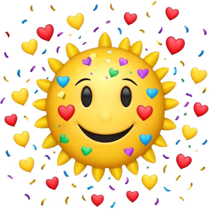 smiley face exploding with love emoji