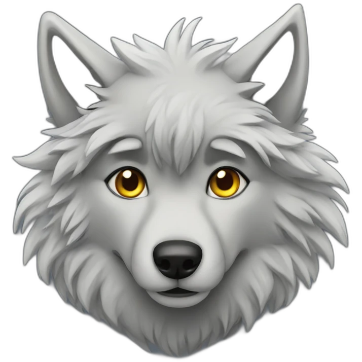 Wolf furry emoji