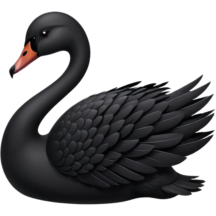 Black swan emoji
