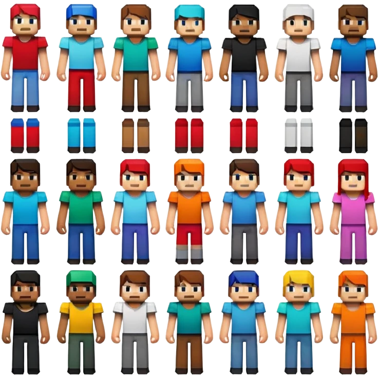 craft some Minecraft based emotes emoji