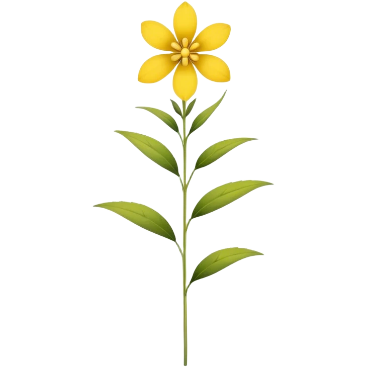 single Goldenrod, straight stem emoji