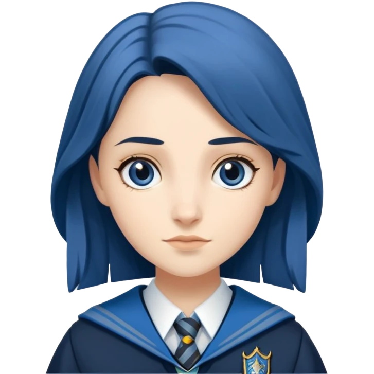Penelope Clearwater in harry potter, wear hogwarts Ravenclaw uniform emoji