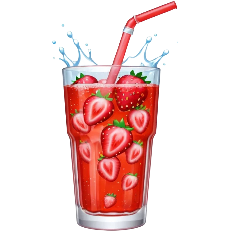 Sparkle strawberry Fanta  emoji