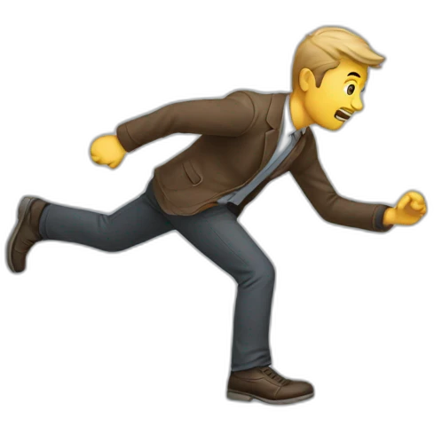 Man tripping emoji