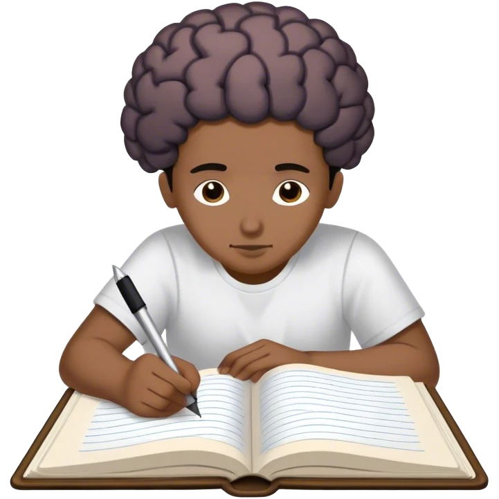 A BRAIN DUMP IN A JOURNAL emoji