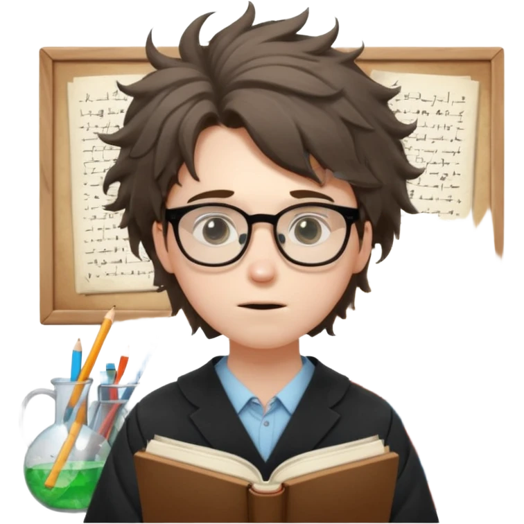 a very exhausted graduate student studying statistical physics emoji