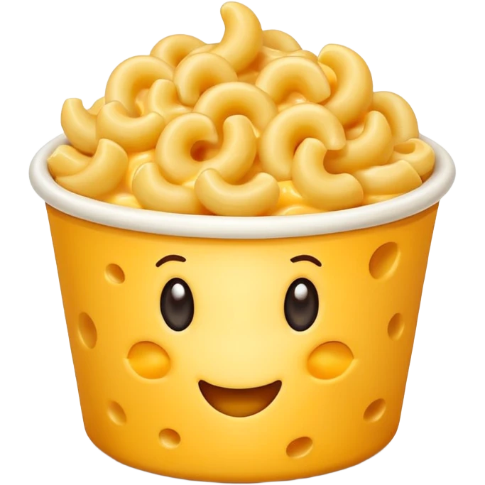 Macaroni and cheese cup emoji
