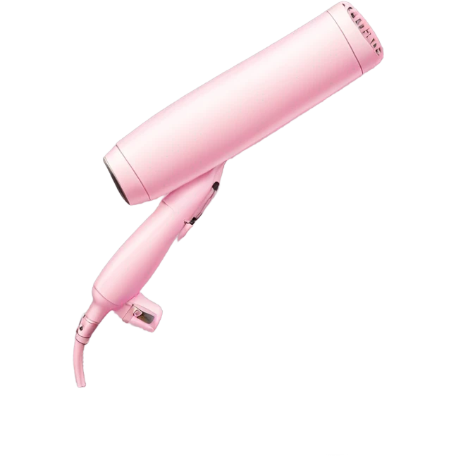 pastel pink curling iron  emoji