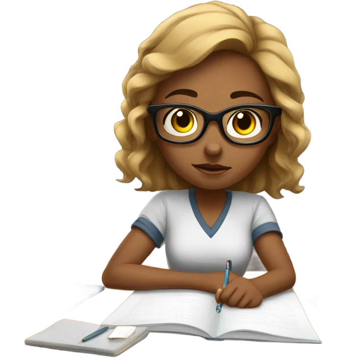 Studying girl emoji