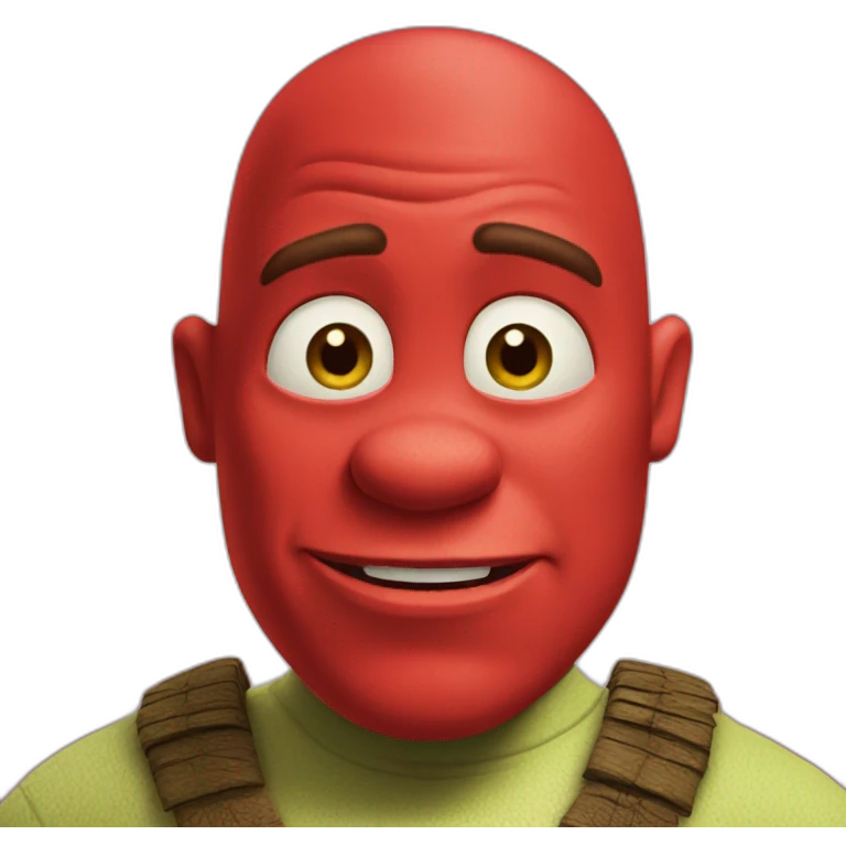 Shrek rojo emoji