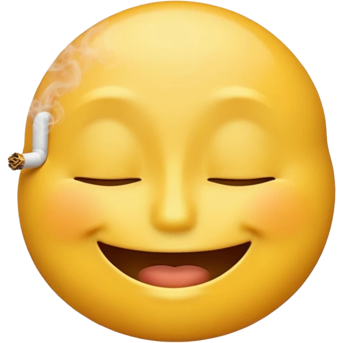 Smoking yellow emoji emoji