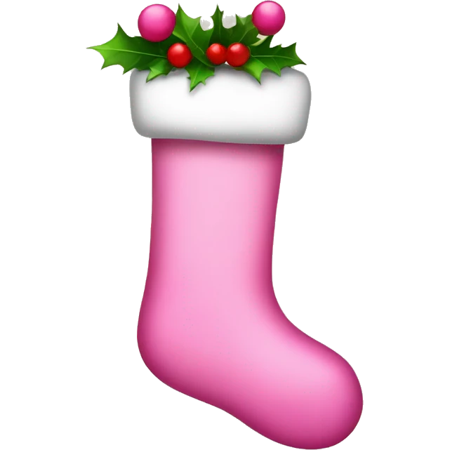 Pink stocking emoji