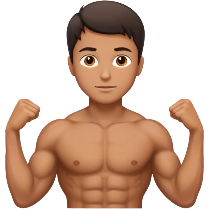 Male core muscles emoji
