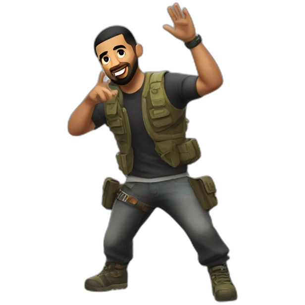drake playing fortnite emoji