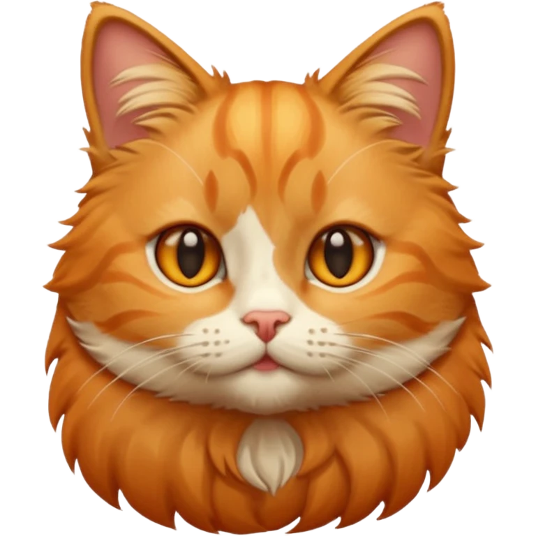 cute cat, simple, clear expression emoji