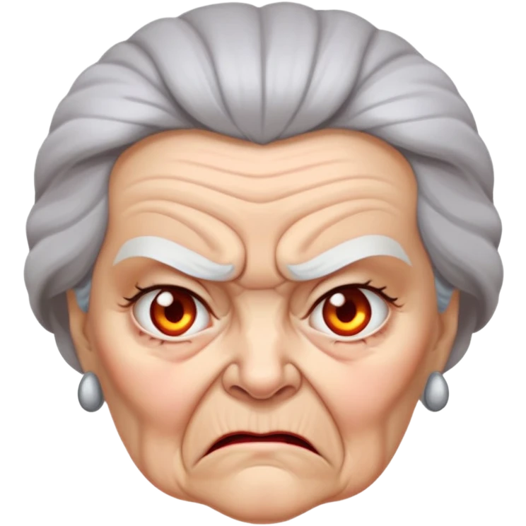 angry old lady emoji