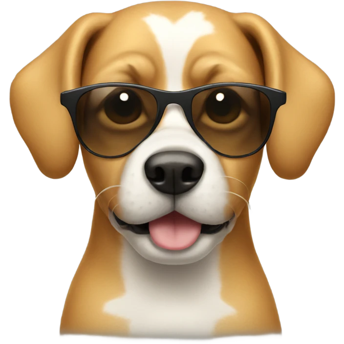 Dog with sunglasses emoji