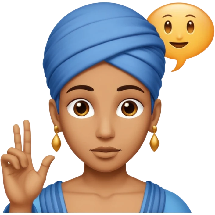Genie with Speech Bubble saying it is done emoji