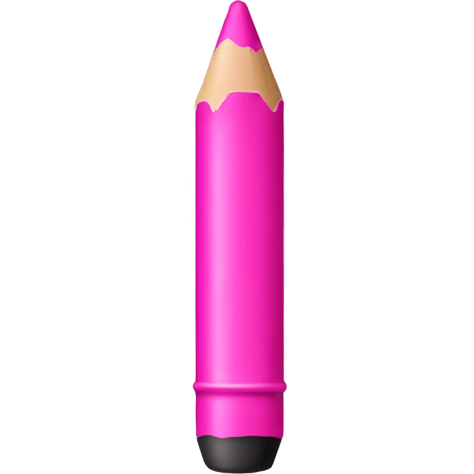 Pink crayon emoji