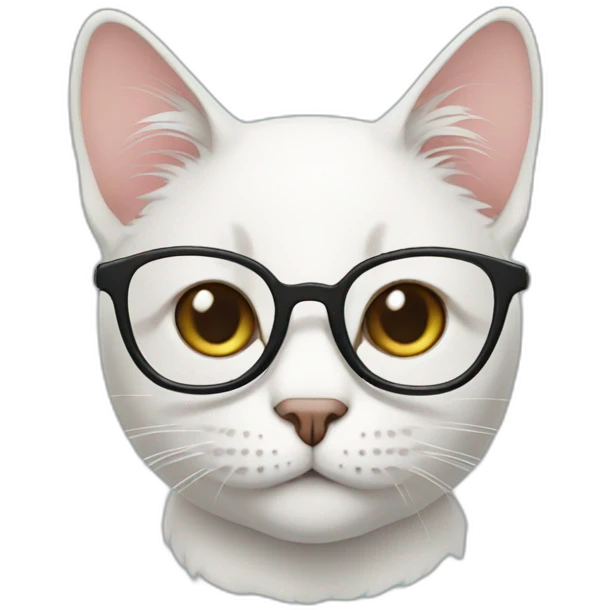 Cat with specs emoji