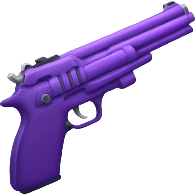 purple gun emoji
