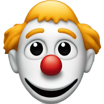bank check with a clown face emoji