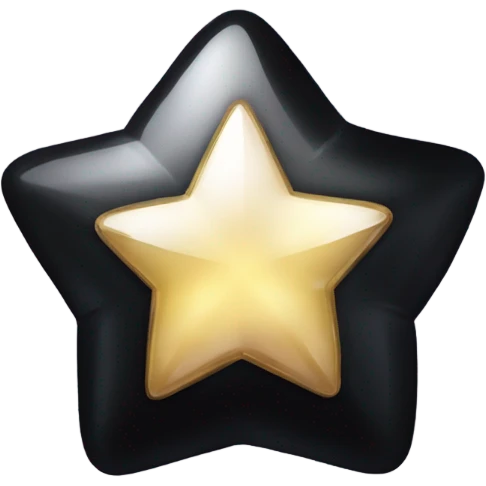 Black shiny jewel but 3 stars emoji