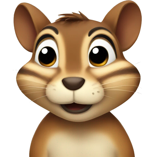 Tired chipmunk emoji