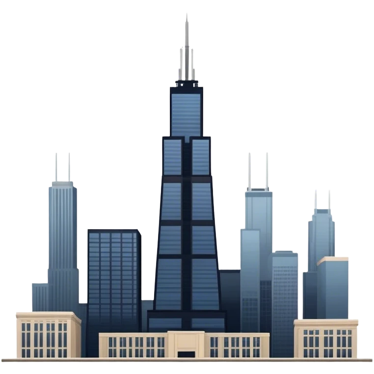 Sears tower in Chicago emoji