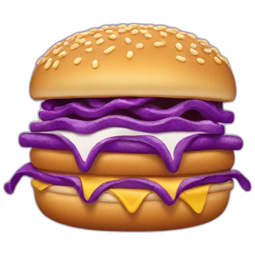 purple fast food emoji