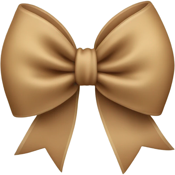 Light Brown bow  emoji