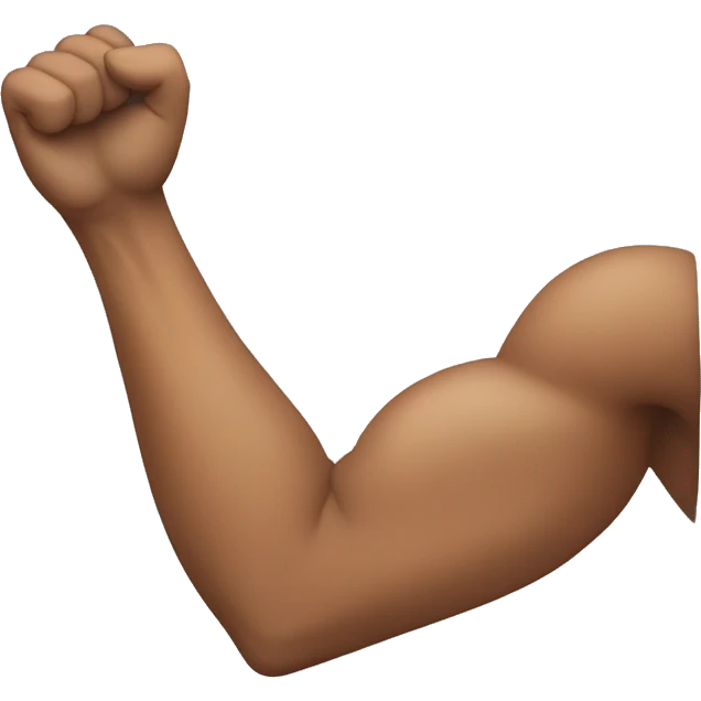Left arm flex emoji