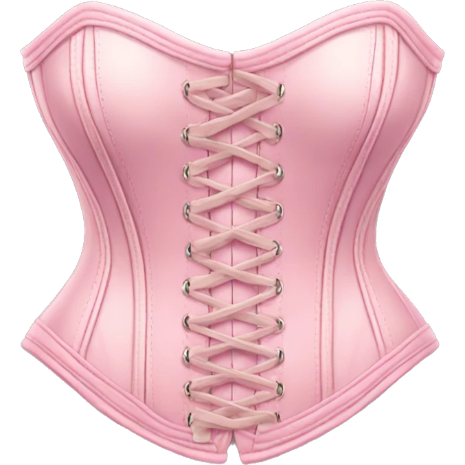 Pastel pink corset  emoji