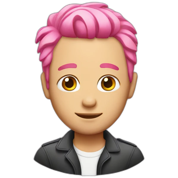 men with pink hair emoji