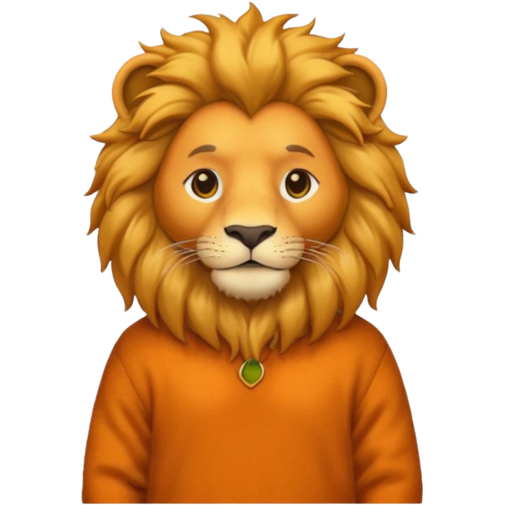 lion wearing jumper emoji