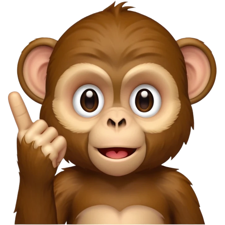 Monkey with middle finger  emoji