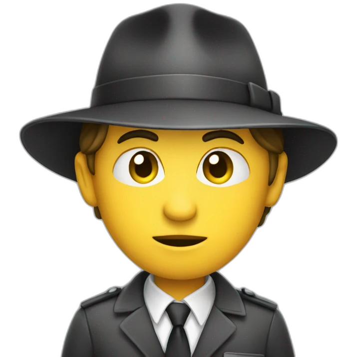 detective looking at a server emoji