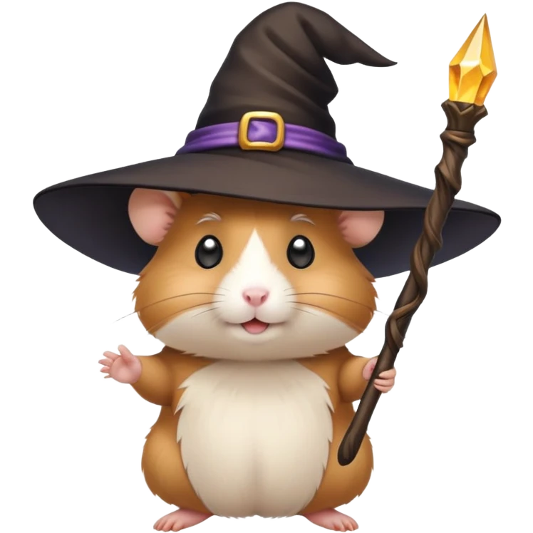 Hamster witch emoji