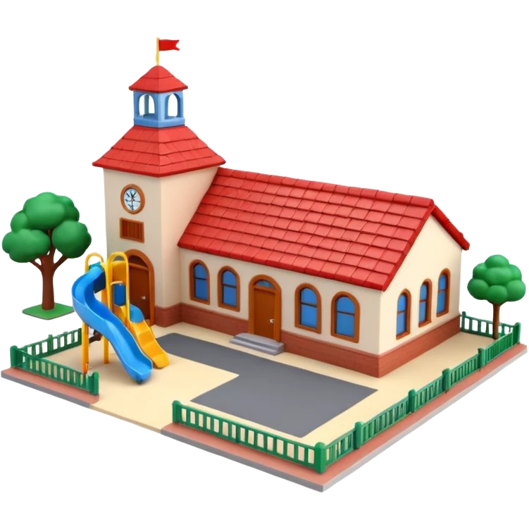 3d very small school emoji